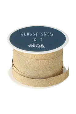 Ellos Gavepapir & Tilbehør>Home Glitter-snor Snow 10 meter Guld