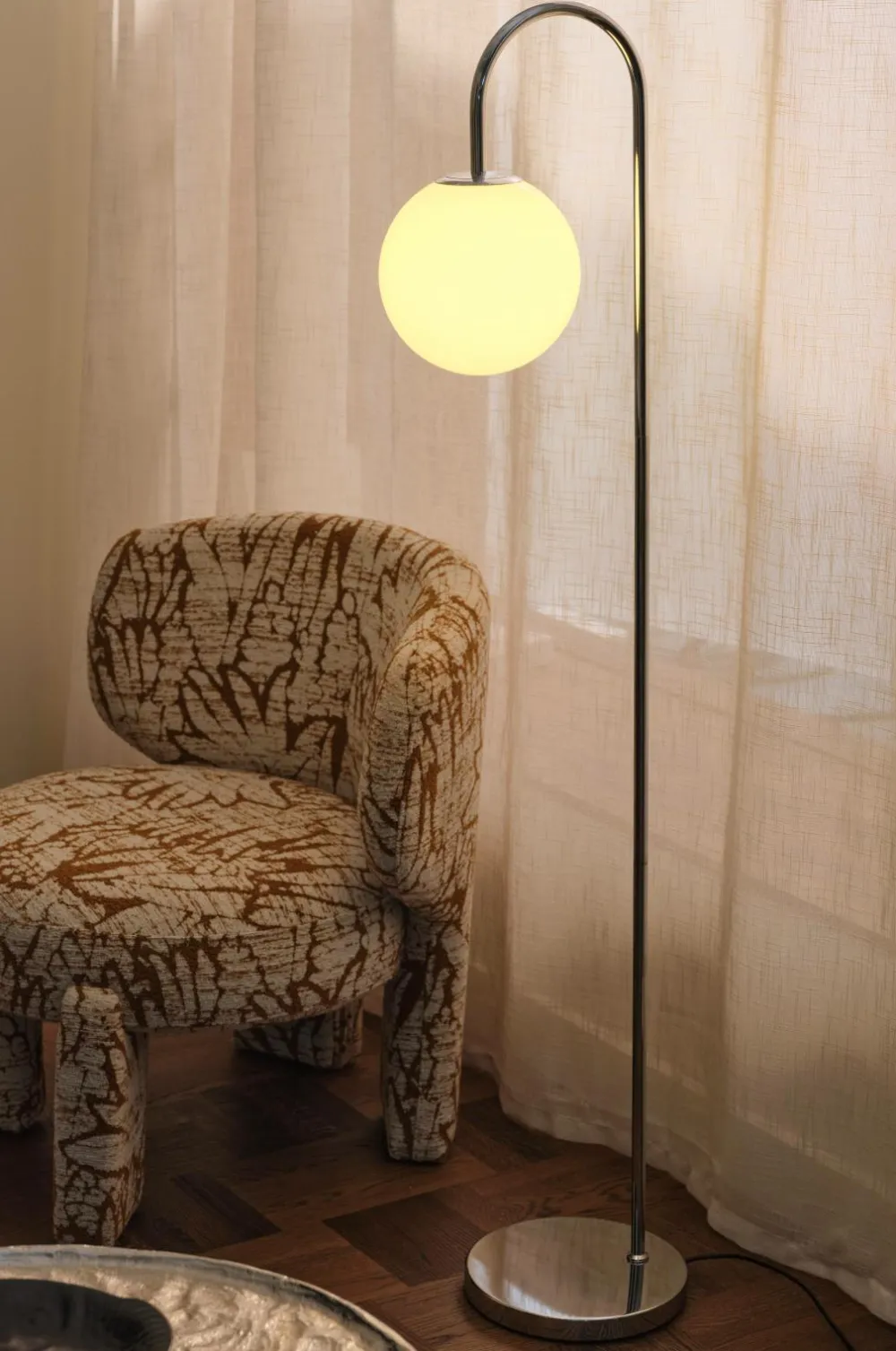 Ellos Gulvlamper>Home Gulvlampe Floor Lamp Louis Krom/beige