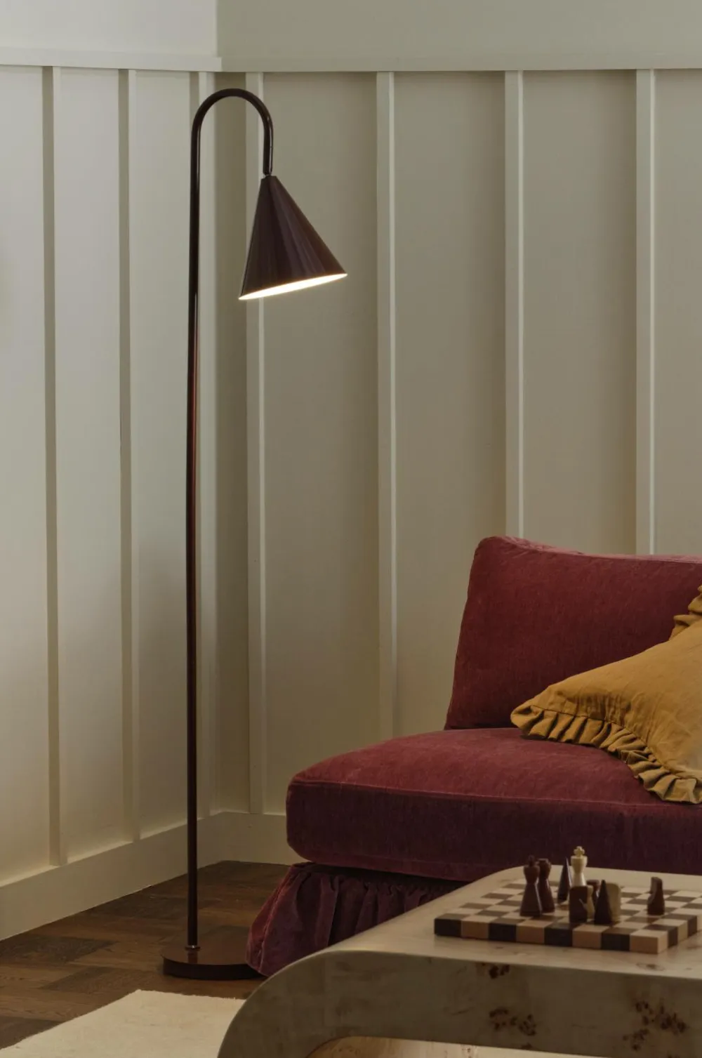 Ellos Gulvlamper>Home Gulvlampe Liam Bourgogne