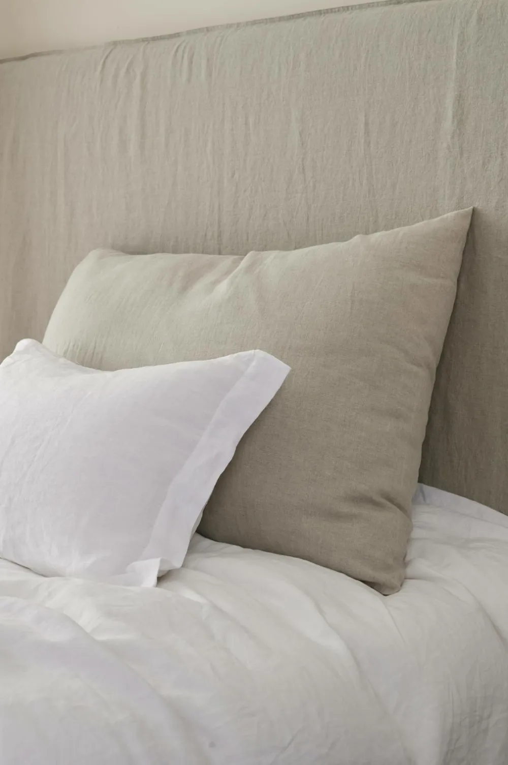 Ellos Pudebetræk>Home Hotellörngott med sovkudde Candice Hotell A121b 100% linen beige
