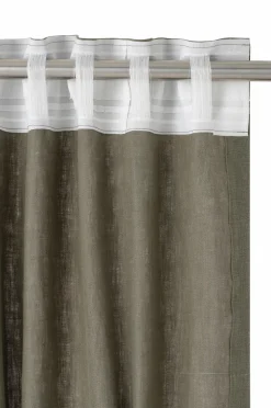 Ellos Home LEAH skræddersyet linnedgardin Khaki Best