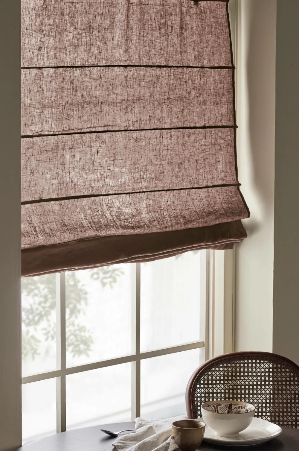 Ellos Home Liftgardin Malva Brun Outlet