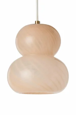 Ellos Home Loftlampe Julie Painting shiny beige glass+antique gold iron Best