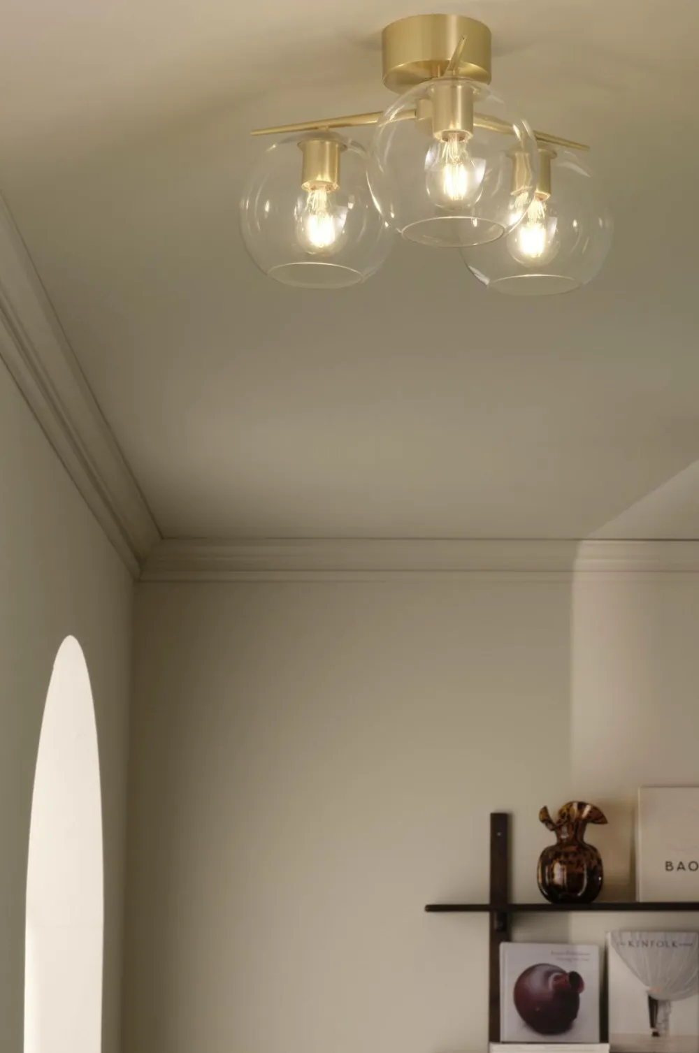 Ellos Loftlamper>Home Loftplafond Lorenzo Guld