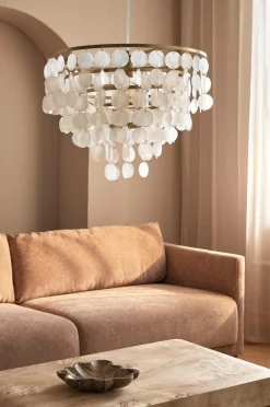 Ellos Loftlamper>Home Loftslampe Seashell Messing/opal hvid