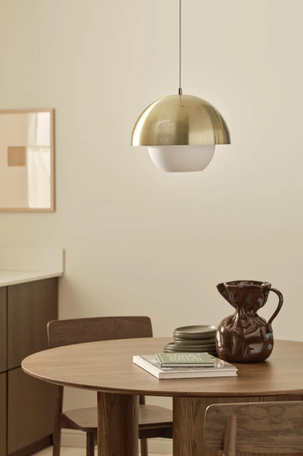 Ellos Loftlamper>Home Loftslampe Orion Antique Brass/ Opal White
