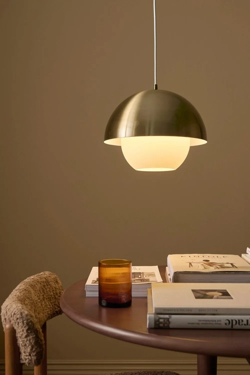 Ellos Loftlamper>Home Loftslampe Orion Antique Brass/ Opal White