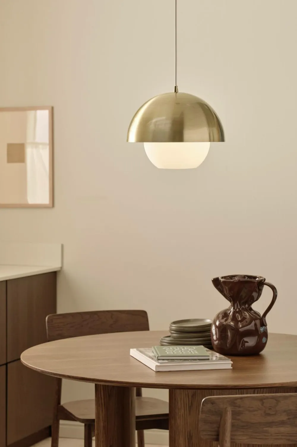 Ellos Loftlamper>Home Loftslampe Orion Antique Brass/ Opal White