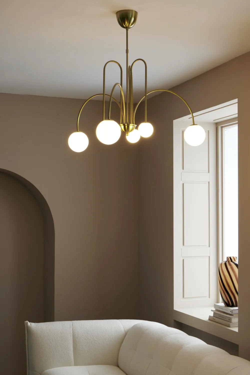 Ellos Loftlamper>Home Loftslampe Sophisticated Mässing/ Offwhite