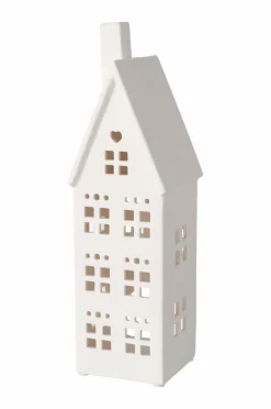Ellos Home Lyshus Tealight House Noel højde 26 cm hvid Clearance