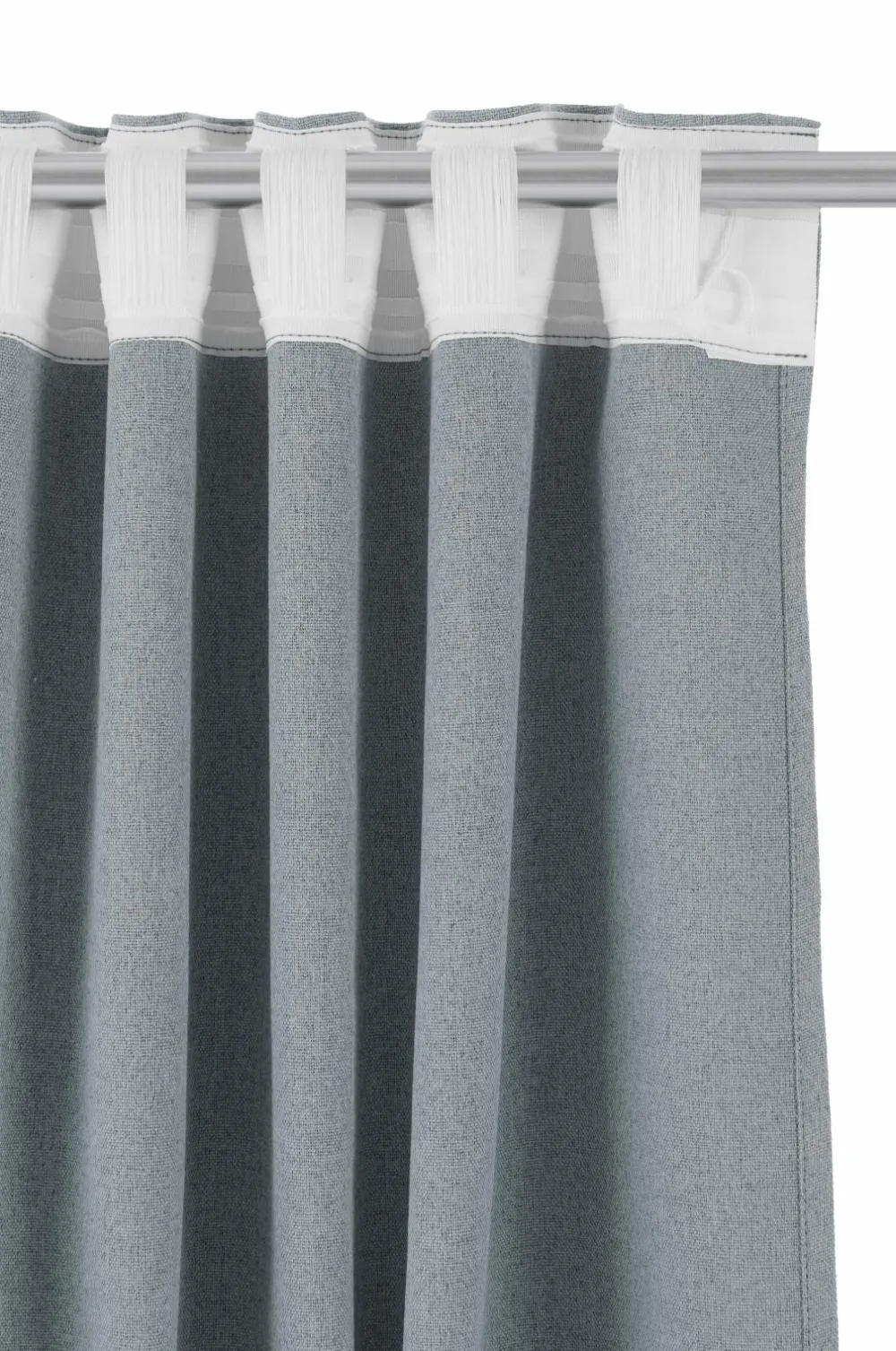Ellos Home Mørklægningsgardin Elisa Wide 1 stk Grey/blue Hot