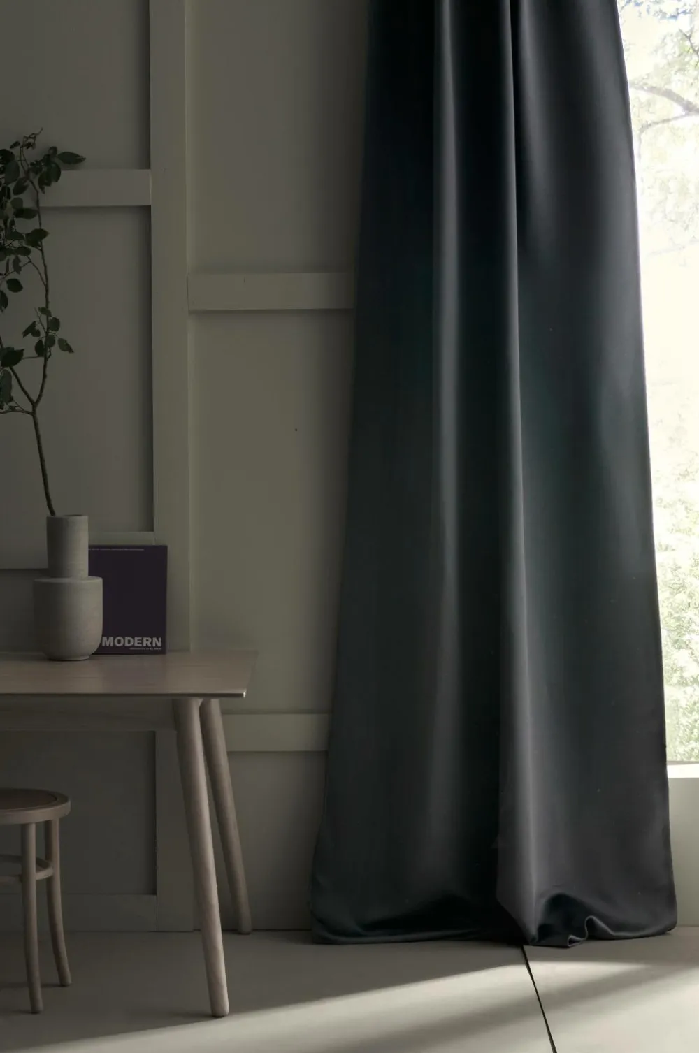 Ellos Mørklægningsgardiner>Home Mørklægningsgardin Smooth 1 stk Mørkegrå