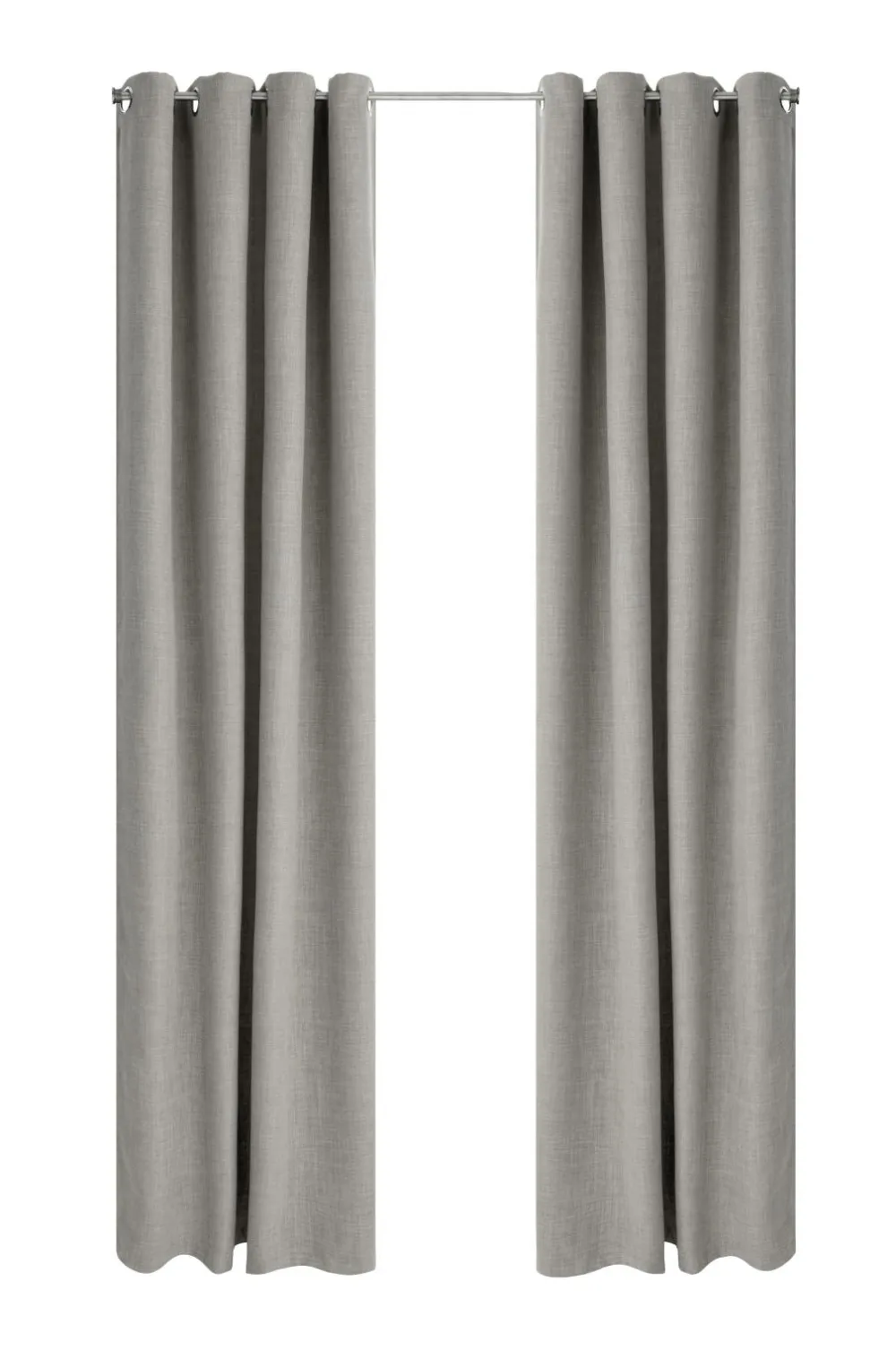 Ellos Home Mørklægningsgardin Iben med sejlringe, 1 stk. Light grey (Cool grey) Clearance