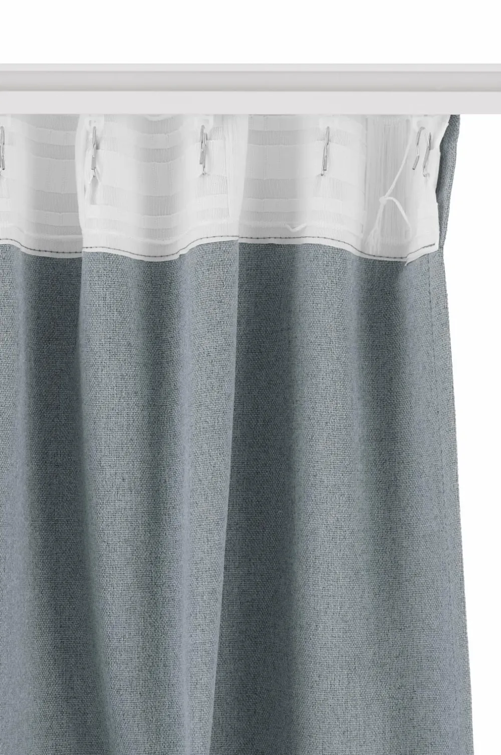 Ellos Home Mørklægningsgardin Elisa 1 stk Grey/blue Best