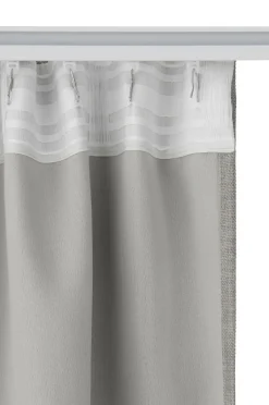 Ellos Home Mørklægningsgardin Iben med multibånd, 1 stk. Light grey (Cool grey) Hot