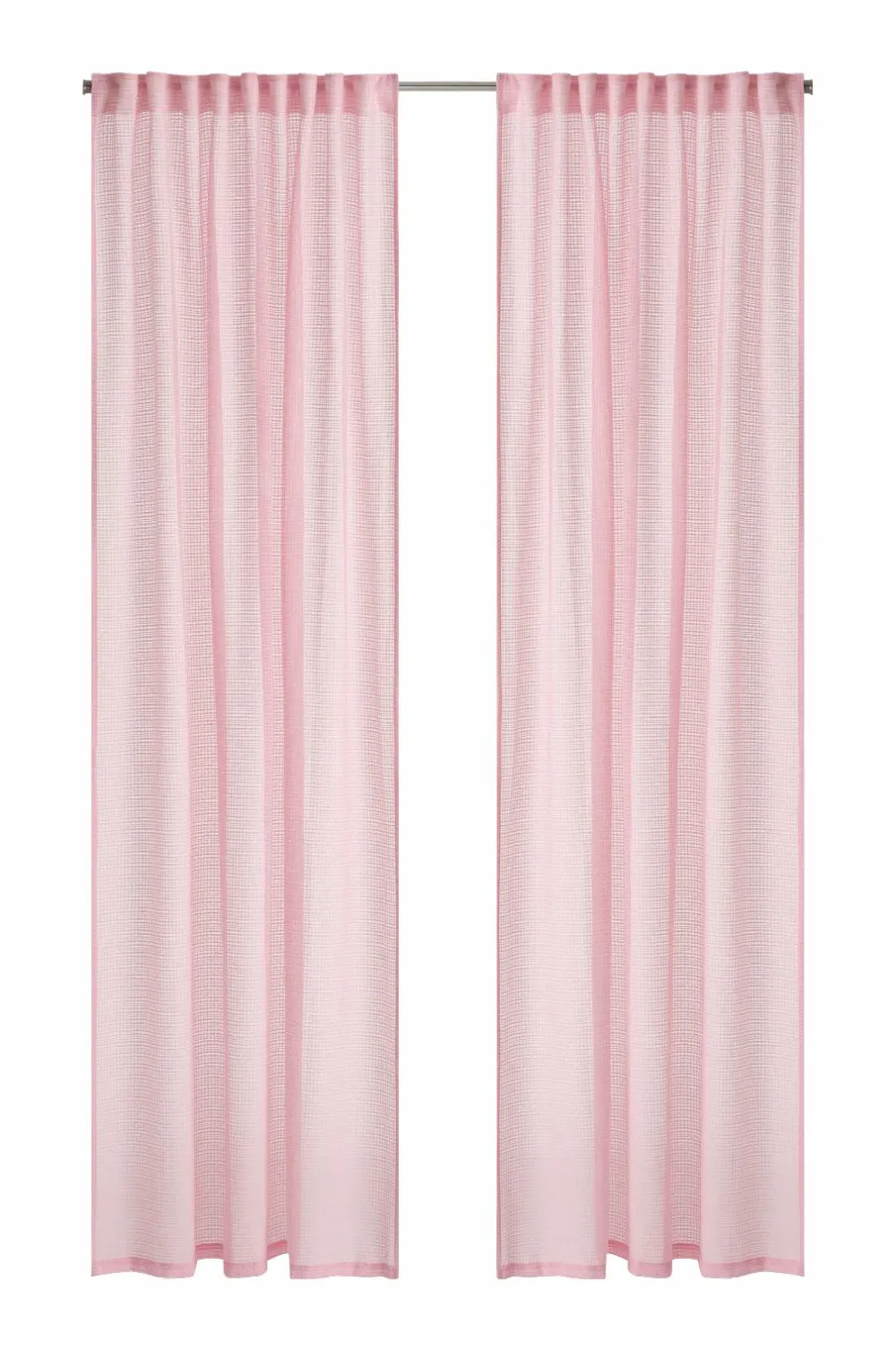 Ellos Home Multibåndsgardin Edda 2-pak Rosa Clearance