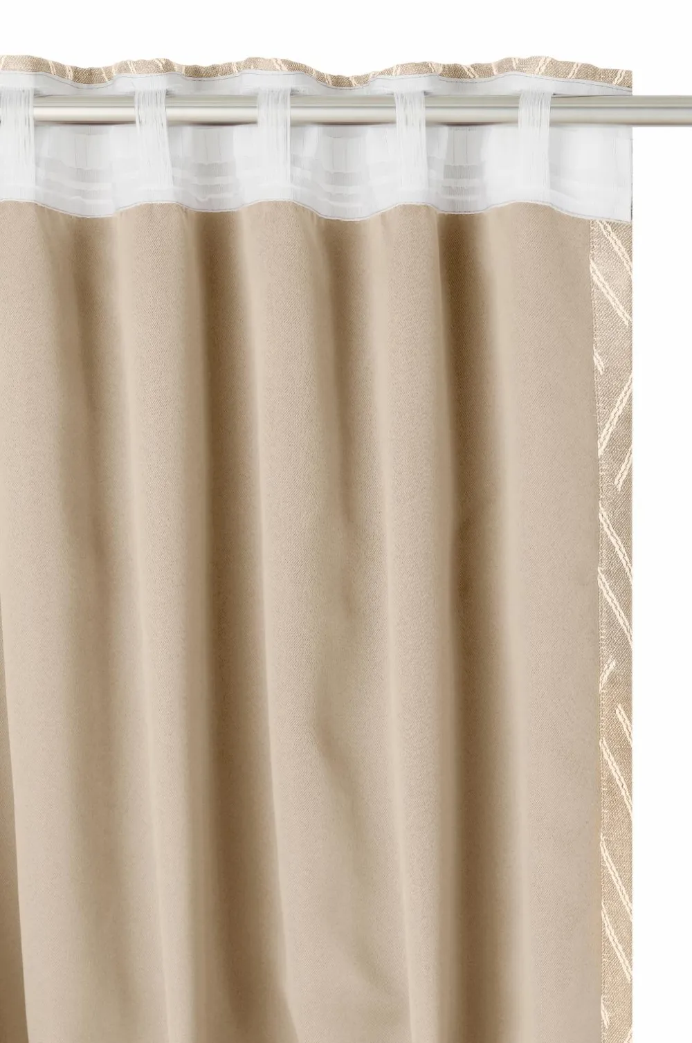 Ellos Home Multibåndsgardin Athena lysafskærmning 1-pak Beige Best