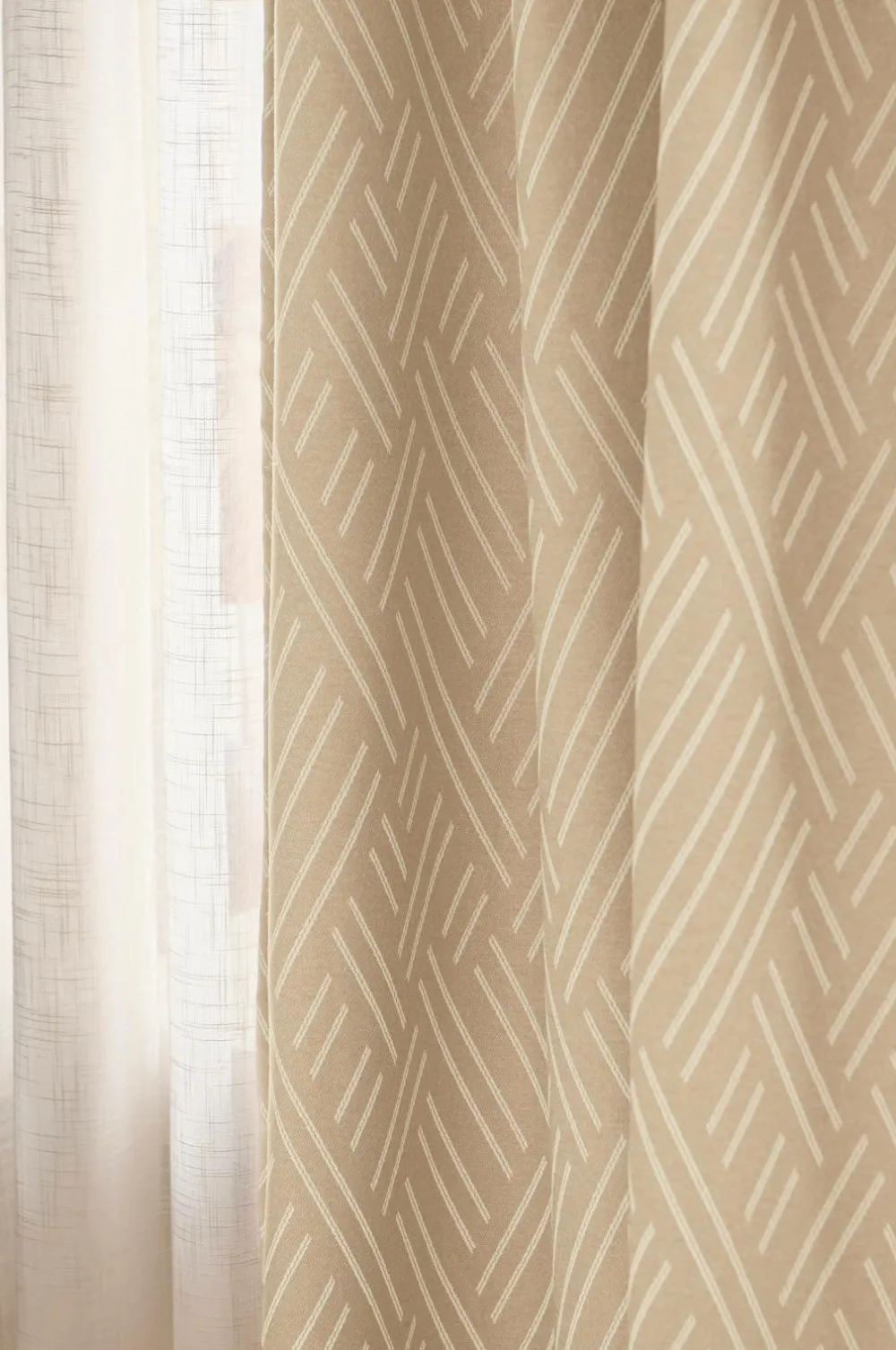 Ellos Home Multibåndsgardin Athena lysafskærmning 1-pak Beige Best