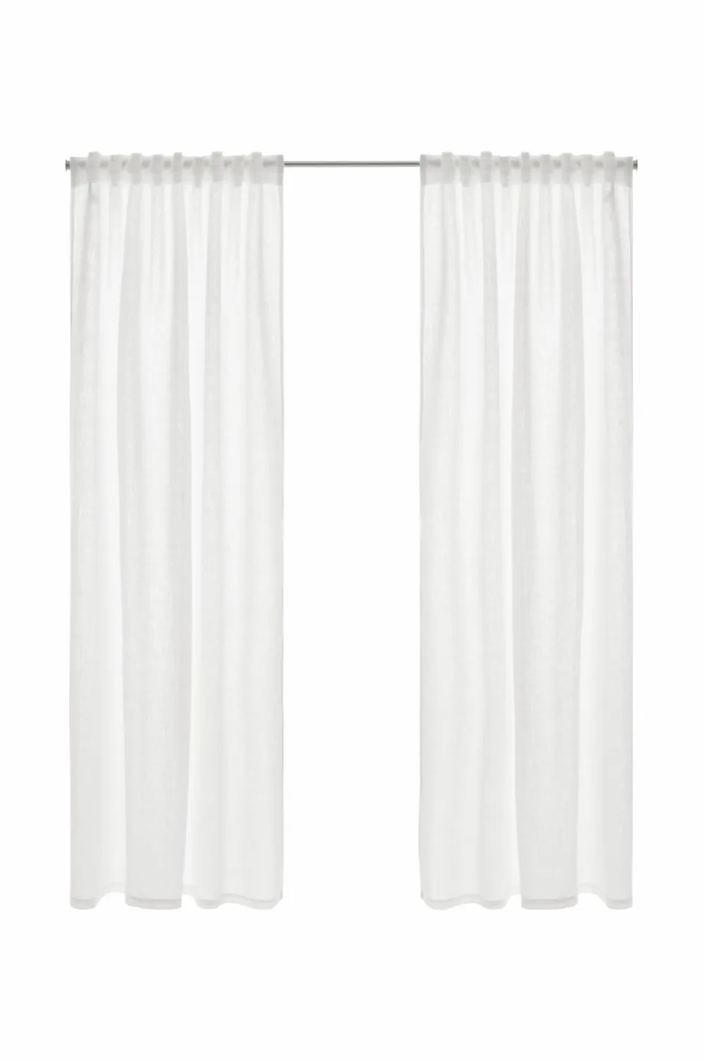 Ellos Home Multibåndsgardin Alexandra 2-pak Mat hvid hvid Outlet