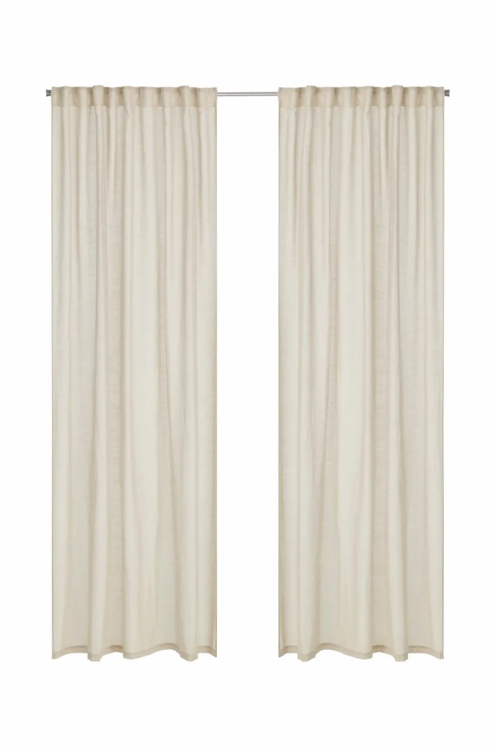 Ellos Home Multibåndsgardin Nellie 2-pak Linen beige Discount