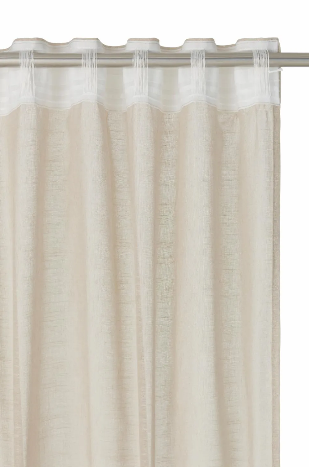 Ellos Home Multibåndsgardin Nellie 2-pak Linen beige Discount