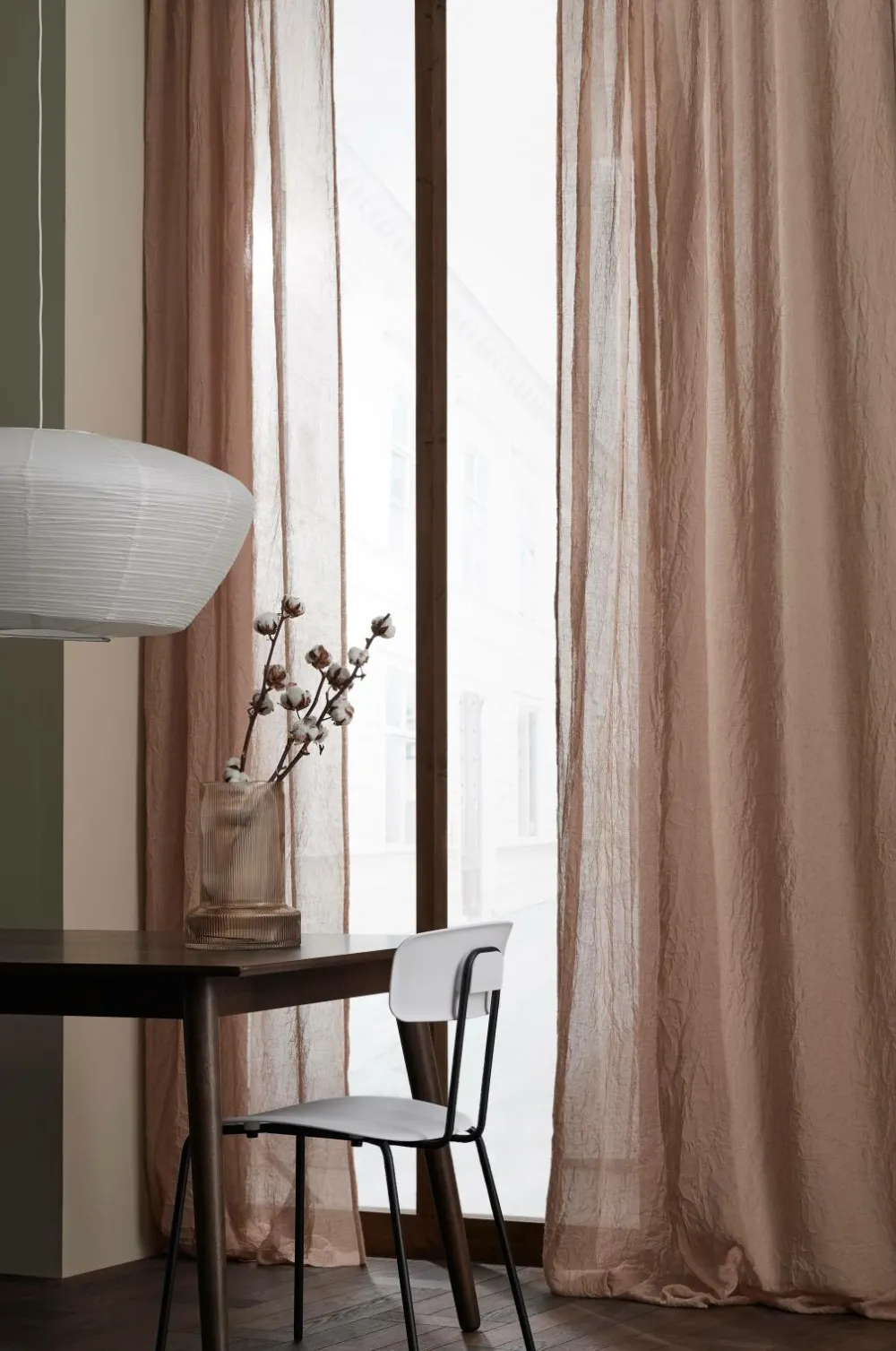 Ellos Home Multibåndsgardin Junie 2-pak Rustorange Discount