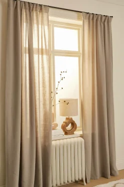 Ellos Home Multibåndsgardin Isabelle 2-pak Linen beige Clearance
