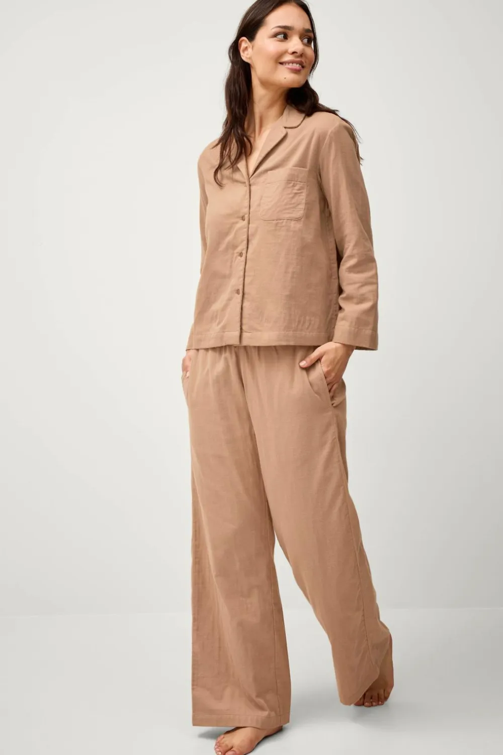 Ellos Homewear>Home Natbukser Candela Peached Nougatrosa