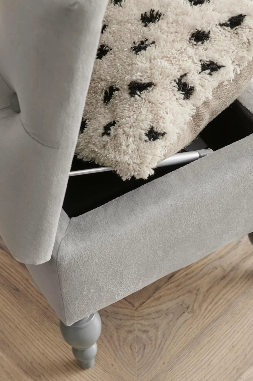 Ellos Home Opbevaringsbænk Bella Lysegrå New