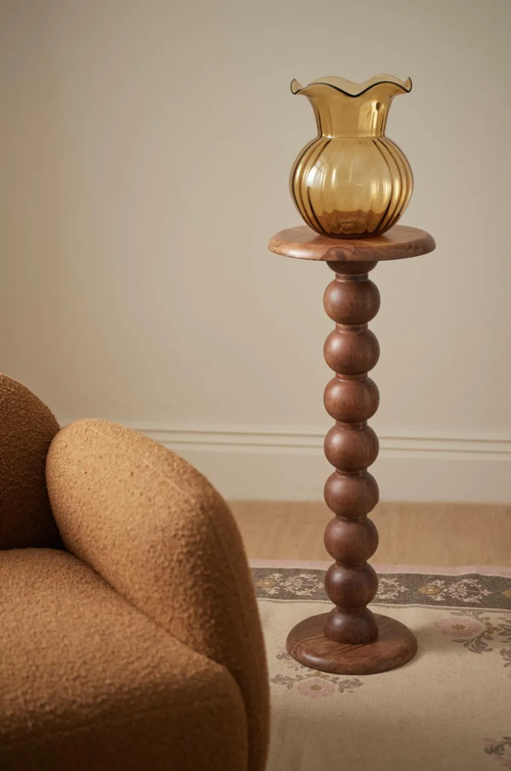 Ellos Home Piedestal Perle højde 80 cm Brun Online