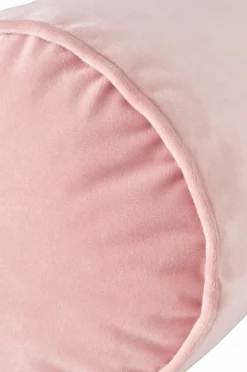 Ellos Home Pølsepude Nora Cylinder i velour Lyserød Best