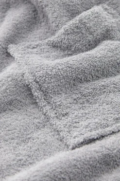 Ellos Home Poncho Elise i frotté Blågrå New