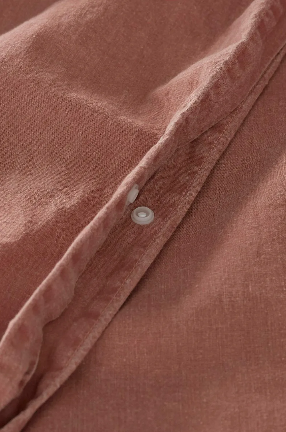 Ellos Home Pudebetræk Rania i vintagevasket bomuld Rustpink Sale