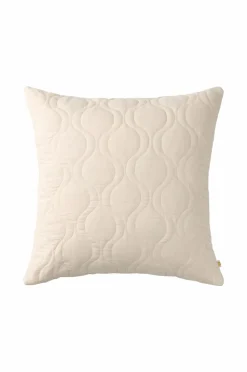 Ellos Home Pudebetræk Elly Quilted i genanvendt halvlinned Cremet hvid Sale