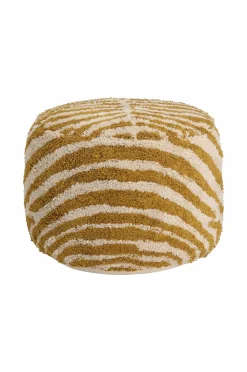 Ellos Puffer & Fodskamler>Home Puf Zebby Gul / creme