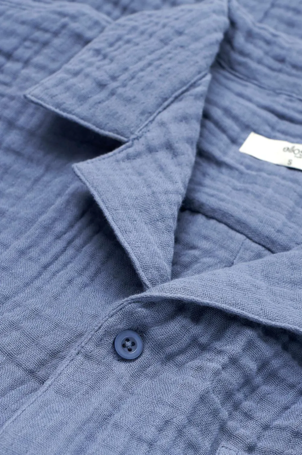 Ellos Home Pyjamasskjorte Candela 4-layer Blå Outlet