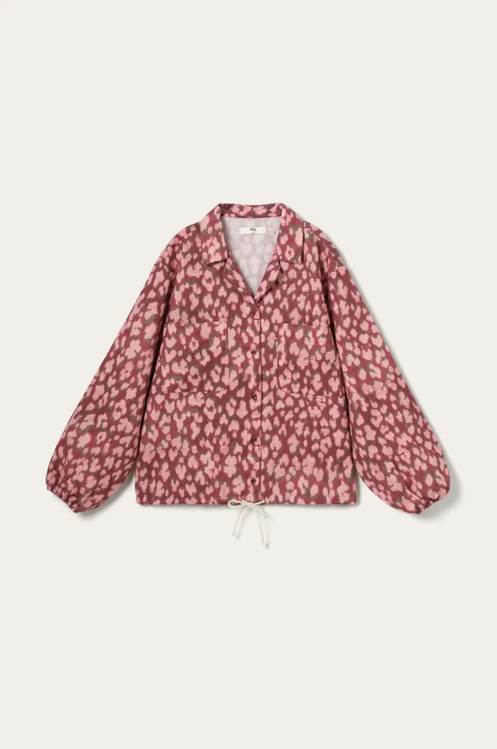 Ellos Home Pyjamasskjorte Pyjamas Shirt Candela Leo Vinrød