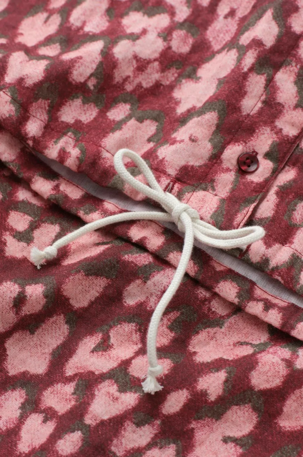 Ellos Home Pyjamasskjorte Pyjamas Shirt Candela Leo Vinrød
