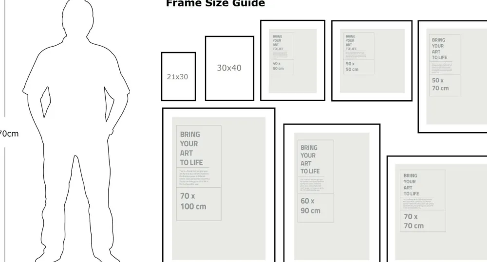 Ellos Home Ramme Stilren med plexiglas. Hvid Clearance