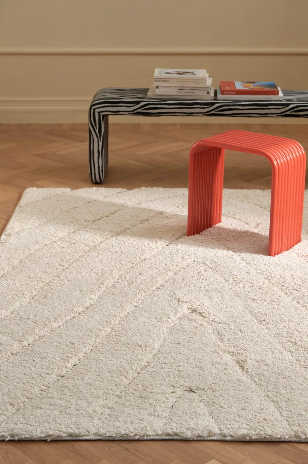Ellos Luv- & Ryatæpper>Home Ryatæppe Alba Roma Shaggycarpet Hvid