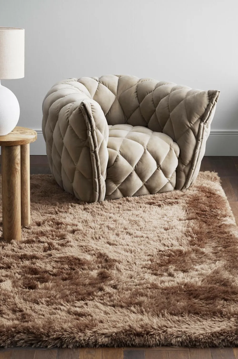 Ellos Home Ryatæppe Potenza Guldbrun New