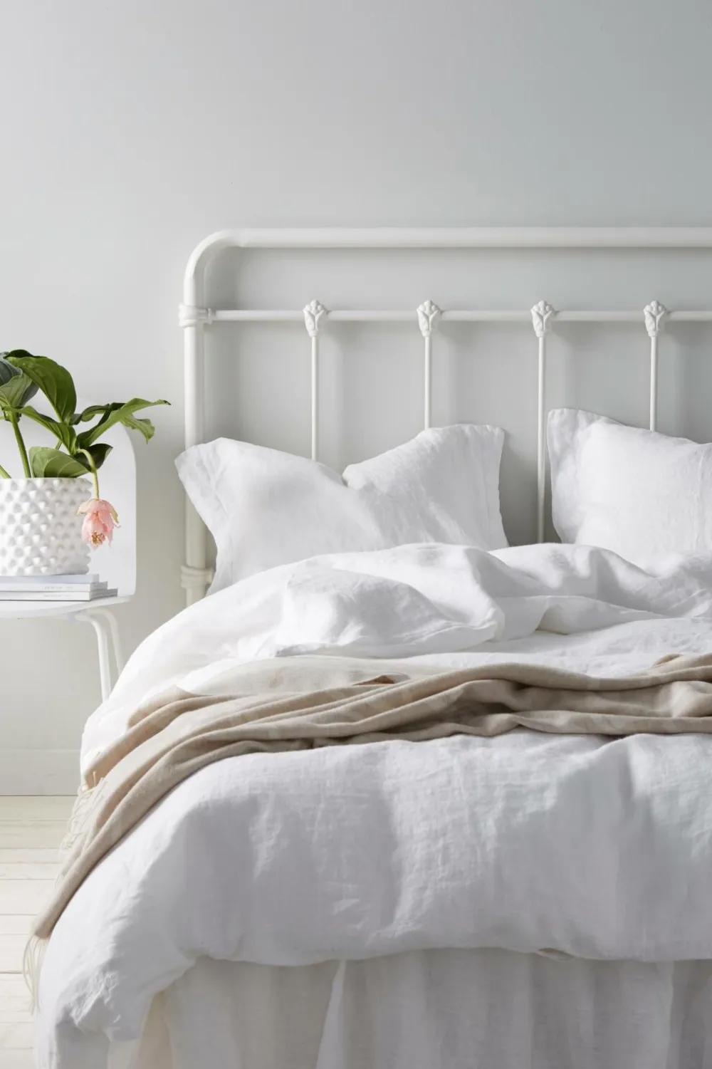 Ellos Home Sengegavl Industriell 180 cm Hvid Best