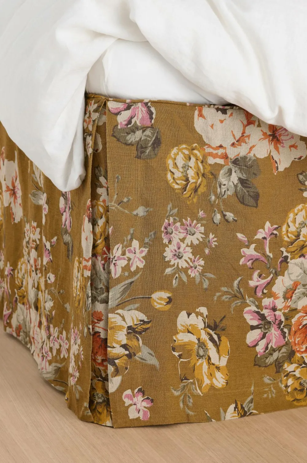 Ellos Sengekapper>Home Sengekappe Candice Rose i vasket linned 52 cm Olivengrøn