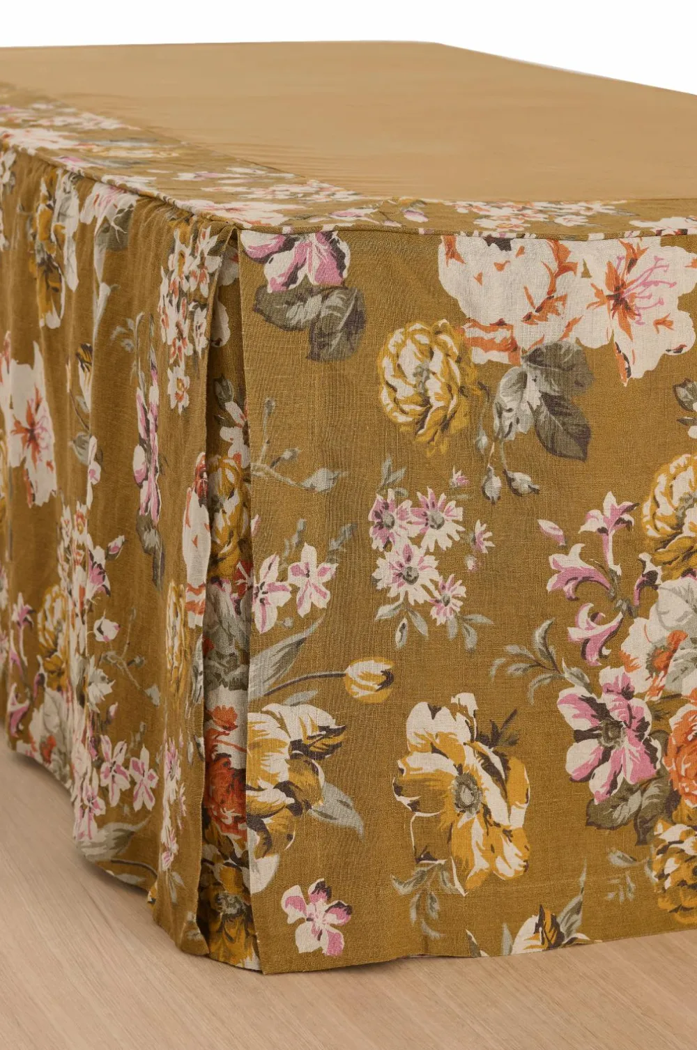 Ellos Sengekapper>Home Sengekappe Candice Rose i vasket linned 52 cm Olivengrøn