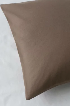 Ellos Home Sengesæt Cleo i bomuldstwill 2 eller 3 stykker Gråbrun Discount