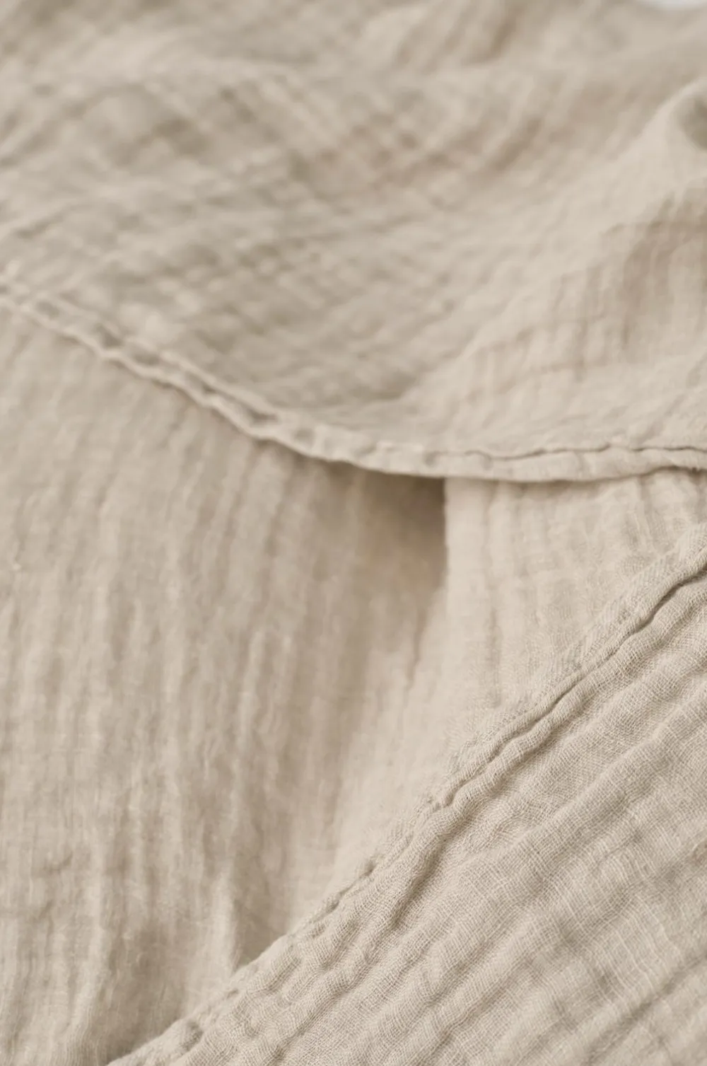 Ellos Home Sengetæppe / plaid Candice Muslin Linen beige Hot