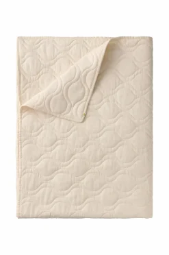 Ellos Sengetæpper>Home Sengetæppe Elly Quilted i genanvendt halvlinned Cremet hvid