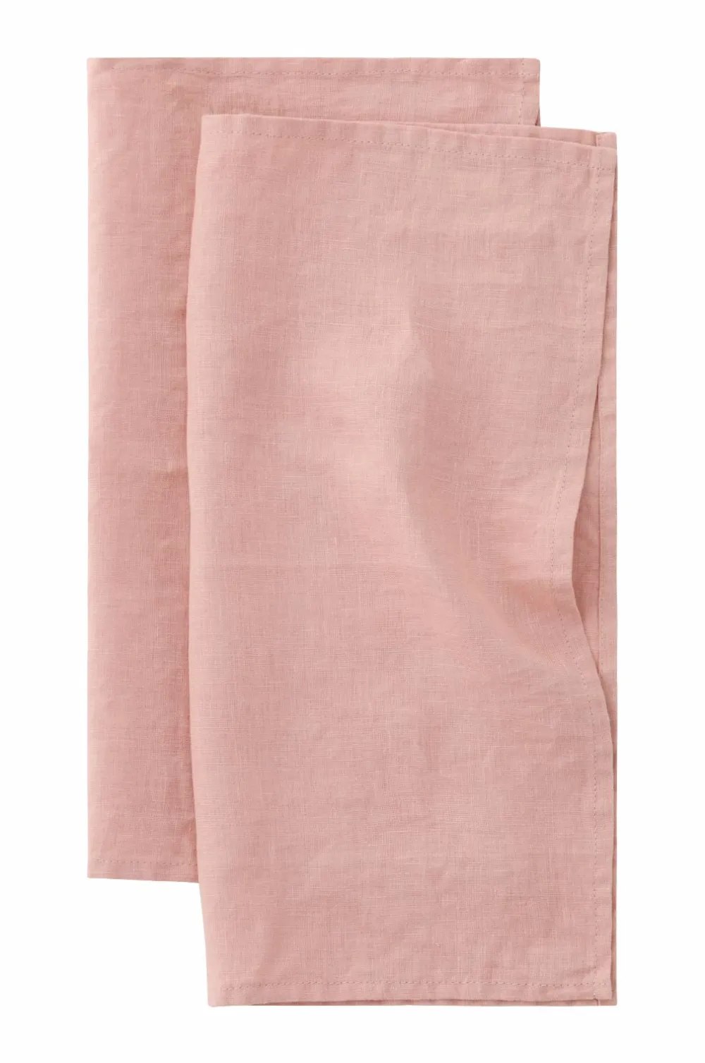 Ellos Home Serviet Malva 2-pak i 100% hør Rosa Outlet