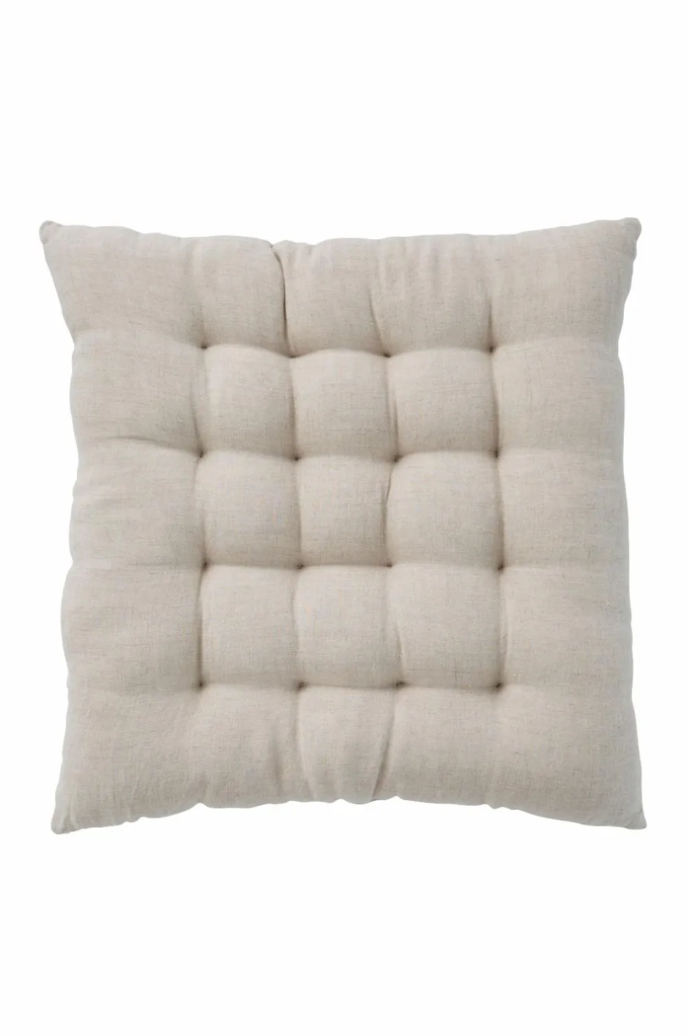 Ellos Home Siddehynde Candice af vasket hør, 40x40x5 cm Lærredsbeige Best