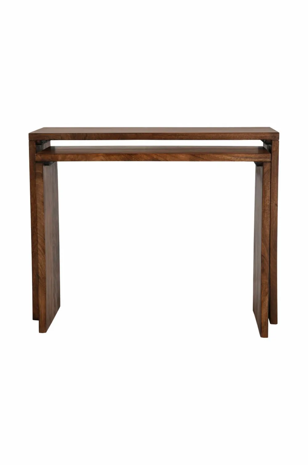 Ellos Home Sidebord / skrivebord Helle, sæt med 2 Brunvokset Best